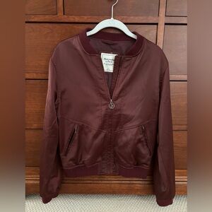 Abercrombie Satin Bomber Jacket